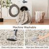 global sourcing entryway rug - 2'x3' boho soft low pile washable area rug, non-slip small rugs indoor for front door entrance kitchen bathroom, vintage carpet stain resistance (black, 2x3ft) oem/odm services