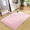 global sourcing merelax soft modern indoor shaggy area rug for bedroom livingroom dorm kids room home decorative, non-slip plush fluffy furry fur rugs comfy nursery accent floor carpet 2x3 feet, pink oem/odm services