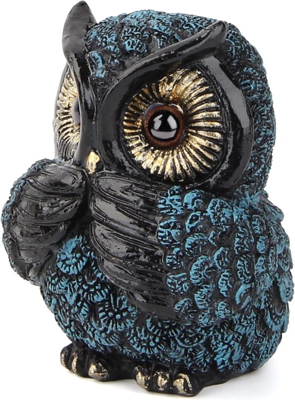dropship from factory owl figurine and sculptures for shelf decor accents,3 wise owl statue for living room bedroom decoration,retro animal decor,boho gift for women bird lover,see no evil hear no evil speak no evil mass production supply