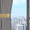 bulk purchase 2 pack modern curtain holdbacks curtain tiebacks wall mount solid aluminum u shaped curtain wall hooks curtain pull backs curtain holders curtain tie backs for curtain (2, gold) factory discount