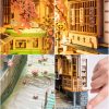 supplier direct rolife led book nook kit-decorative bookend stand-3d wooden puzzle for adults-bookshelf insert booknook-room decor for teen girls boys women men wholesale prices