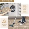 global sourcing tiffasea cotton reversible area rug, 2’x3', tan, machine washable, indoor outdoor, modern geometric pattern, perfect for high-traffic areas oem/odm services