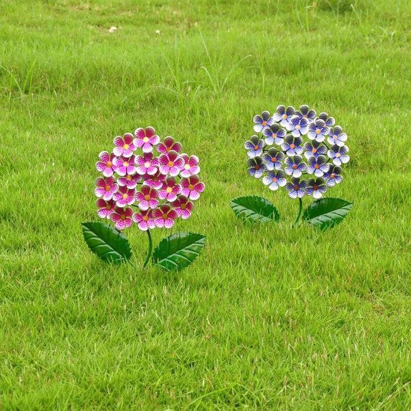 factory direct wotieuns metal flowers wall decor metal flowers outdoor decor metal art wall flowers wall decor suitable hanging for patio fence garden yard indoor and outdoor set of 2 volume discount