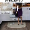 global sourcing padoor kitchen-mats for floor 100% polypropylene kitchen rugs non slip washable, durable dirt resist half circle rug tpr backed kitchen floor mat, 18"x28", beige oem/odm services