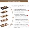 wholesale direct hanobe decorative wood dough bowl: long wooden centerpiece table decorations natural candle holder tray decor rustic unfinished trough centerpieces for dining room kitchen, white bulk purchase at factory prices