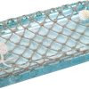 wholesale direct avanti linens - decorative tray, resin countertop organizer, beach inspired bathroom accessories (seaglass collection) bulk purchase at factory prices