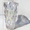 oem/odm services heavy glass flower vase thickened 3.5lb 9.5inch sparkle vase bohemian style, for centerpieces,wedding,perfect home decor (sparkle) affordable bulk deals