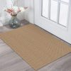 global sourcing kozyfly boho rugs for entryway 2x3 ft small area rugs washable rugs rubber backed front door rug cotton entrance rugs for front porch bathroom kitchen bedroom, tan/brown oem/odm services