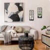 factory direct black metal wall decor, minimalist retro line wall art, metal wall candle holdert, farmhouse rustic bathroom wall art, aesthetics wall hanging for living room bedroom bathroom (2 pack, 11.8 x 13 in) volume discount