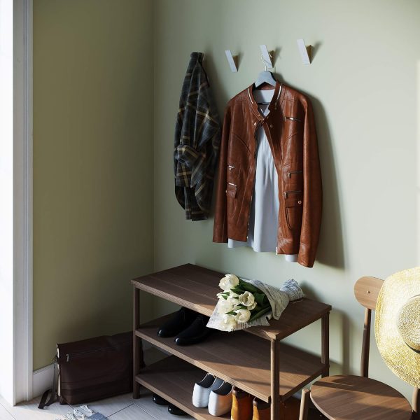 competitive pricing wall coat hook rack - set of 3 - beech wood white metal hooks for hanging coats - hat hooks for wall - decorative wall hooks - hat hangers for wall one-stop wholesale