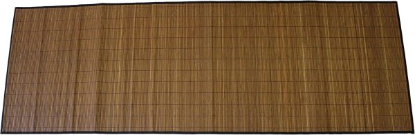 manufacturer direct seta direct, natural brown bamboo area rug 5-foot by 6-foot (black cloth edge) trade price