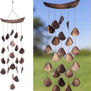 producer to buyer vp home 31-inch wind chimes for outside - unique outdoor garden wind chime - decorative harmonic windchimes for patio, porch, or yard - thoughtful gift for relaxation or outdoor decor - shimmering zen discounted pricing