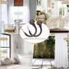 bulk purchase szximu curtain holdbacks set of 2, window treatment holdbacks wall mounted drapery hooks with netted texture finials, bronze factory discount