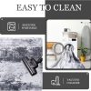 global sourcing washable abstract small area rug, 2x3 grey door mat indoor entrance rug, non-slip non-shedding throw rugs for entryway, front door indoor entrance, kitchen, bedside，entry oem/odm services