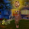 producer to buyer wind chimes for outside butterfly solar lantern, 38" flower solar wind chimes gifts for mom hanging lights, garden decor memorial wind chime, christmas windchimes outdoors gifts for women discounted pricing