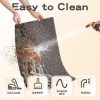 global sourcing villsure door mat, front doormats, non-slip entryway mats resist dirt, washable low pile floor door mats for home, entrance, inside, patio, grey, 19.5"x31" oem/odm services
