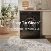 global sourcing genimo area rug 2x3 doormat, machine washable low pile rugs, small retro chenille entryway mat for entrance, hallway, kitchen and corridor, light taupe brown oem/odm services