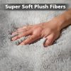 global sourcing fluffy soft area rugs for bedroom, 4x6 indoor modern area rugs fluffy living room carpets for kids bedroom home decor nursery rug, high pile soft throw rug, anti-skid, tie-dyed light grey oem/odm services
