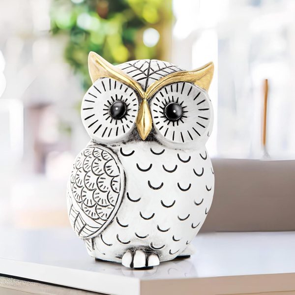 dropship from factory owl statue for home decor accents,owl decor for bookshelf bedroom living room office table desk mantle tv stand boho decoration,modern shelf decor accents animal sculptures for birds lovers,owls gift mass production supply