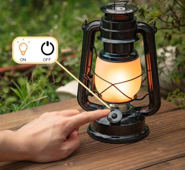 custom wholesale yakii led vintage flame lantern metal outdoor hanging lantern with dancing flame battery operated halloween outdoor indoor decoration(black) oem/odm services