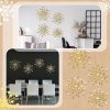 factory direct blulu 4 pcs metal wall art bling crystal home decor cast iron rhinestones sunburst wall decor starburst wall art wall hanging diamond accents home decorative for bedroom living room entryway(gold) volume discount