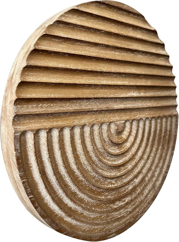 bulk purchase musanpou hand-carved wood wall decor featuring artistic round design for farmhouse and country-style interiors | wall art decoration | 11.8 inches x 11.8 inches (natural) trade price