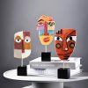 dropship from factory wink - handcrafted statues resin abstract sculpture for home decor modern,african art tribal figurines decorations items accents influencer picks for bookshelf,tv stand,living room,nightstand mass production supply