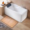 manufacturer direct nisorpa natural bamboo mat rug,20x31 inches small bath shower mat non-slip floor runner rug for bathroom bamboo matting carpet for entryway bedroom kitchen trade price
