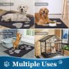 global sourcing buganda dog door mat for muddy paws, absorbent dirt trapper washable indoor door mat, non slip low-profile mud mat for dogs, front entrance door mat for inside floor (30x20 inches, dark grey) oem/odm services
