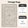 global sourcing washable entryway 2x3 rug: small boho rugs for indoor entrance non slip backing stain resistant carpet low pile throw rugs for bedroom bedside inside front door floor kitchen decor(beige,2x3ft) oem/odm services