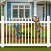 factory direct hongland metal gecko wall art 2 pack 15 inch lizard outdoor decor hanging glass sculpture decoration for garden fence home volume discount