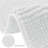 global sourcing subrtex bathroom rugs chenille bath rug soft short plush bath mat soft shower mat water absorbent shower mat quick dry machine washable(white,16" x 24") oem/odm services