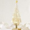 dropship from factory sparkle goldtone christmas tree lighted 13.75 inch acrylic decorative tabletop figurine mass production supply
