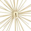 factory direct deco 79 metal starburst home wall decor 3d long spike wall sculpture, set of 3 wall art 6", 9", 12"w, gold volume discount