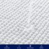 global sourcing subrtex bathroom rugs chenille bath rug soft short plush bath mat soft shower mat water absorbent shower mat quick dry machine washable(white,16" x 24") oem/odm services
