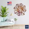 bulk purchase wacky sun metal wall art indoor/outdoor decor - 12" copper rust proof wall sculpture - made in usa - ideal for bedroom, garden, home, patio and farmhouse trade price