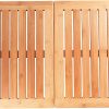 manufacturer direct bambüsi bamboo bath mat - foldable wood shower mat for easy storage, non-slip bathroom mat, versatile for indoor and outdoor use, ideal floor mat for spa, sauna, pool, 24" x 18" trade price