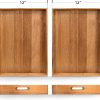wholesale direct acacia wood serving tray with handles set of 2 – decorative serving trays platter for breakfast in bed, lunch, dinner, patio, ottoman, coffee table, bbq, party –great for lap &couch bulk purchase at factory prices