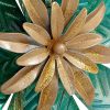 factory direct deco 79 metal floral home wall decor wall sculpture with silver frame, set of 2 wall art 12" x 2" x 35", green volume discount
