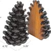 supplier direct creative co-op pinecone shaped resin bookends (set of 2 pieces) wholesale prices