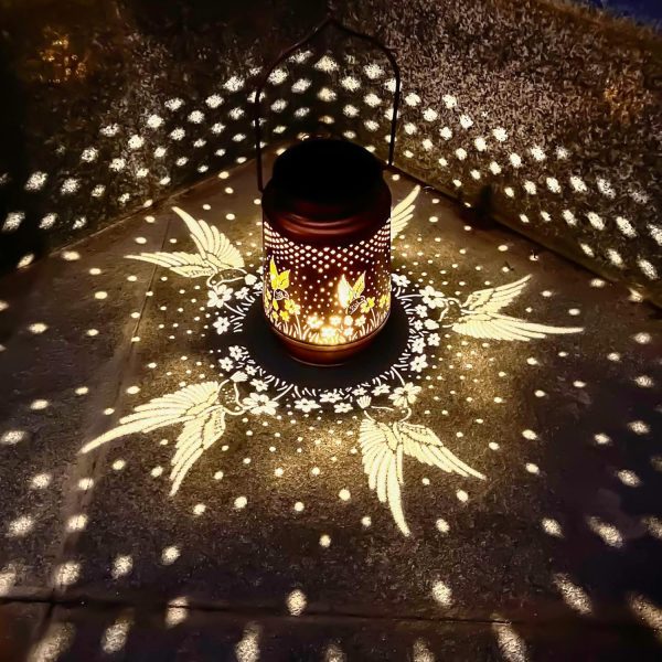 custom wholesale hummingbird solar lantern outdoor hanging, metal bird decor waterproof led decorative light for garden patio yard lawn backyard front porch, christmas thanksgiving birthday gifts for women mom grandma oem/odm services