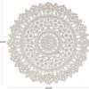 bulk purchase deco 79 wood floral handmade home wall decor intricately carved mandala wall sculpture, wall art 35" x 2" x 35", white trade price