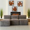 bulk purchase warmaxx rustic teak wood wall decor 17''x17 farmhouse live edge wall art decoration for home living room bedroom office handcrafted square wooden flower design wall décor trade price