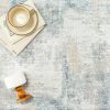 manufacturer direct 6x9 washable area rug blue cream abstract modern living room bedroom large throw rug non slip soft thin simple indoor floor carpet for dining room office entryway kitchen nursery decor trade price