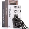 supplier direct ambipolar romantic reading couple bookshelf decor, cast iron bookend, aesthetic room decor, office desk decor, home decorative bookend for heavy books, satin black wholesale prices