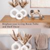 oem/odm services velova set of 3 white ceramic vase with 65 pcs dried pampas grass flowers aesthetic boho modern small round cute vases for decor living room coffee table shelf bedroom office desk home gifts women mom affordable bulk deals