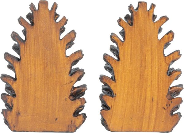 supplier direct creative co-op pinecone shaped resin bookends (set of 2 pieces) wholesale prices