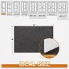 global sourcing mibao dirt trapper door mat for indoor&outdoor, 17" x 29.5", black&gray, washable barrier door mat, heavy duty non-slip entrance rug shoes scraper, super absorbent front door mat carpet oem/odm services