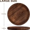 wholesale direct yangbaga 11.8in wooden decorative serving tray coffee table tray rustic round,easter tray ottoman centerpiece candle holder trays ，farmhouse tray for kitchen countertop& home decor &coffee table bulk purchase at factory prices