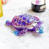 dropship from factory yu feng sea turtle figurine trinket boxes hinged collectible crystal bejeweled decorative turtle animal jewelry holder box(purple) mass production supply